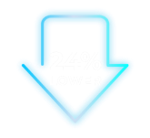 Downward arrow illustrating 24% lower